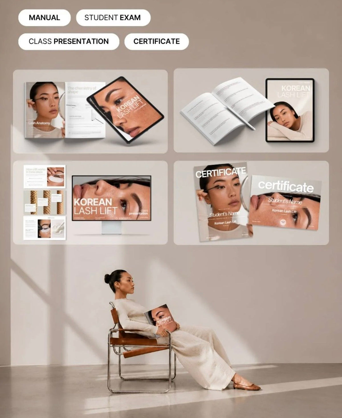 Korean Lash Lifting Manual – Seitenansicht